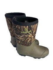 Magellan Outdoors YTH Sz-6D Camo Hunting Neoprene Waterproof Rubber Boots Green
