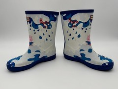 Hunter Peppa Pig Muddy Puddles Rain Boots Blue US 12 Boys / 13 Girls