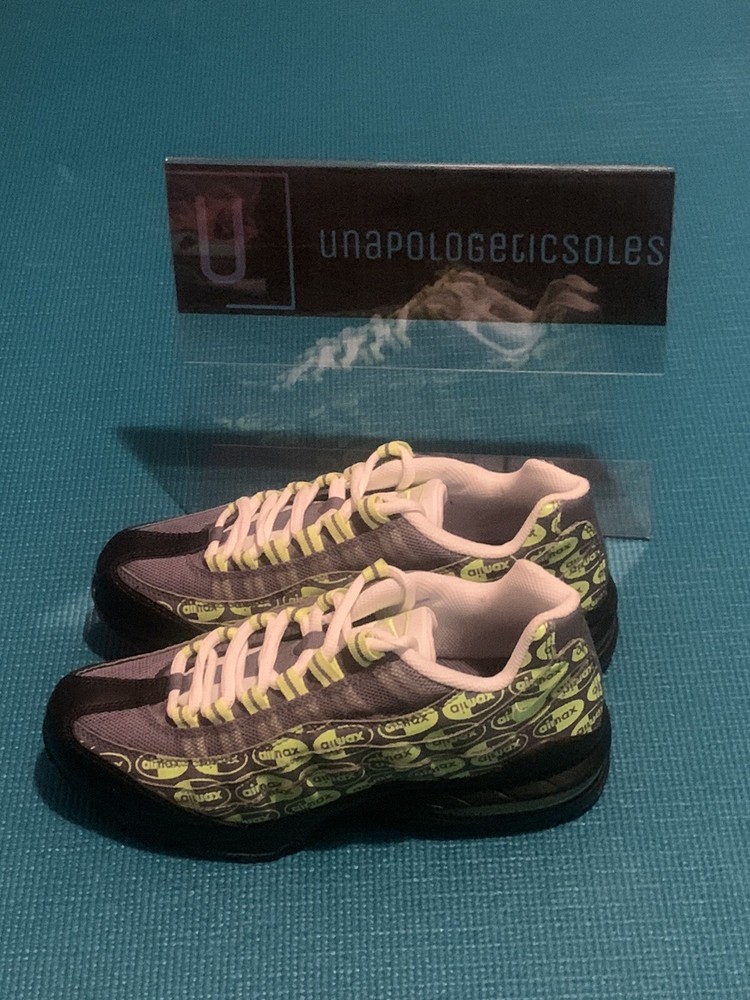 Nike Air Max 95 SE Logo “Grey/Volt”. Brand New No Box. Size 6.5Y