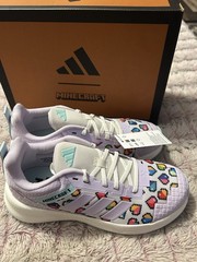adidas Minecraft Fortarun Lavender Sneakers size 5 New