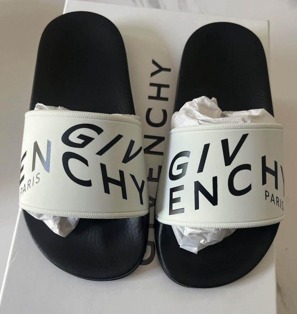 NEW Auth Givenchy Youth Kids Boys Girls Written Logo Slide Shoes 30 / 12 $290