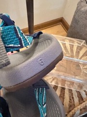 Chaco Z/1 Ecotread Sandal 6 Youth Zing Zang Teal Blue Waterproof Nylon Summer