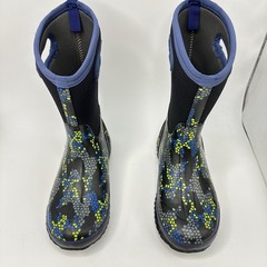 Bogs Classic Axel Kids Boot Size 6 Blue Black Waterproof Neoprene Rubber