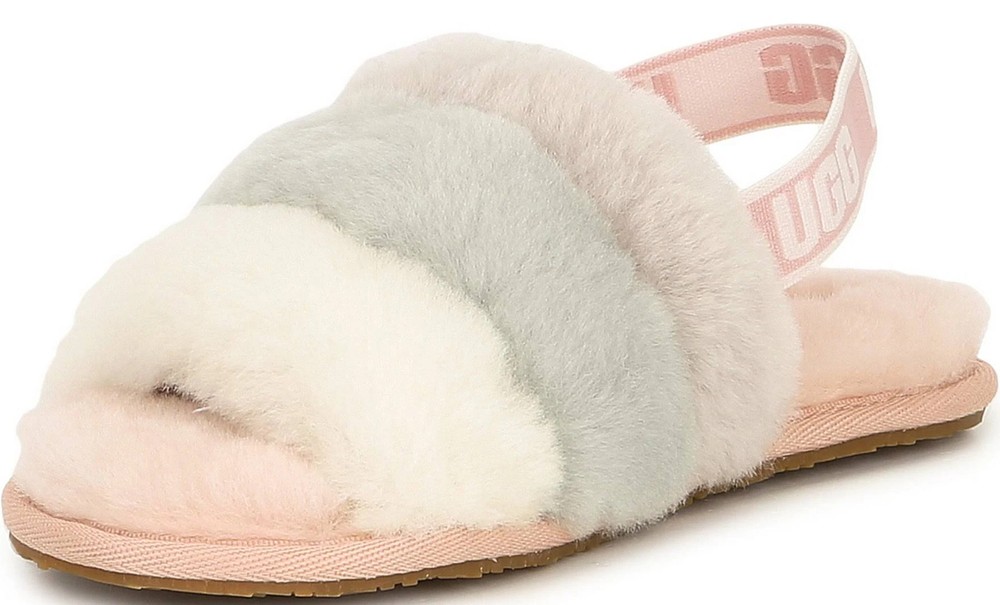 UGG Kids K FLUFF YEAH SLIDE Quilted Multicolor Size 3