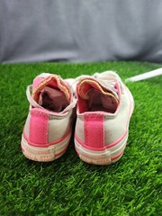 Converse All-Star Sneakers 640578F Double Tongue Grey Pink Neon Youth Kids Sz 11