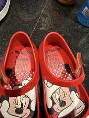 Mini Melissa Minnie Mouse Mary Jane’s Toddler Size 11 Red GENTLY LOVED
