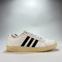 Adidas Neo Baseline White Black Stripes Lace Up Sneakers AW4299 Youth Size 5