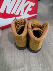 Nike Manoa Leather GS Wheat Brown Beige Black Boots BQ5372-700 Size 5.5Y NEW