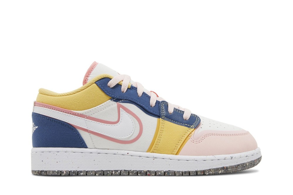 Air Jordan 1 Low SE Grade School Multi-Color Canvas DV1323-100 Available Now