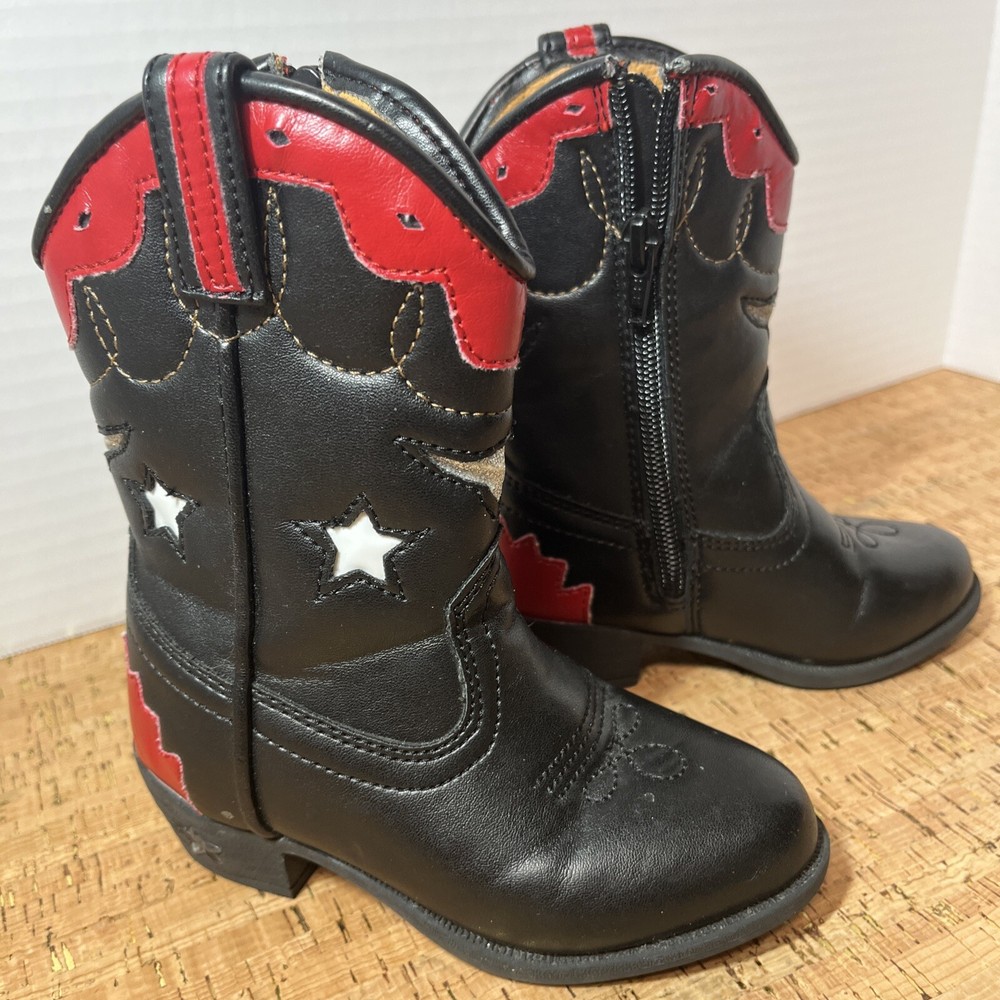 Smokey Mountain Austin Lights Little Girls Boots Size 8