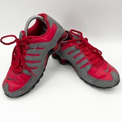 NIKE Shox NZ SI Plus GS Youth Size 7Y Running Athletic Shoes Sneakers Red & Gray