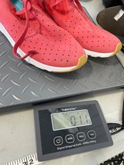 Native Apollo Moc Sneakers Size 7.5 Low Top Torch Red Shell White Fashion Shoes