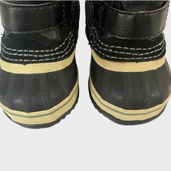 Sorel Yoot Pac Waterproof Nylon Sherpa Black Winter Snow Boots Toddler Size 4