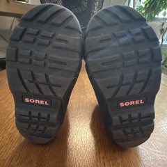 Sorel Snow Commander Unisex Kids Snow Boots Pink/Black Hook & Loop US 9