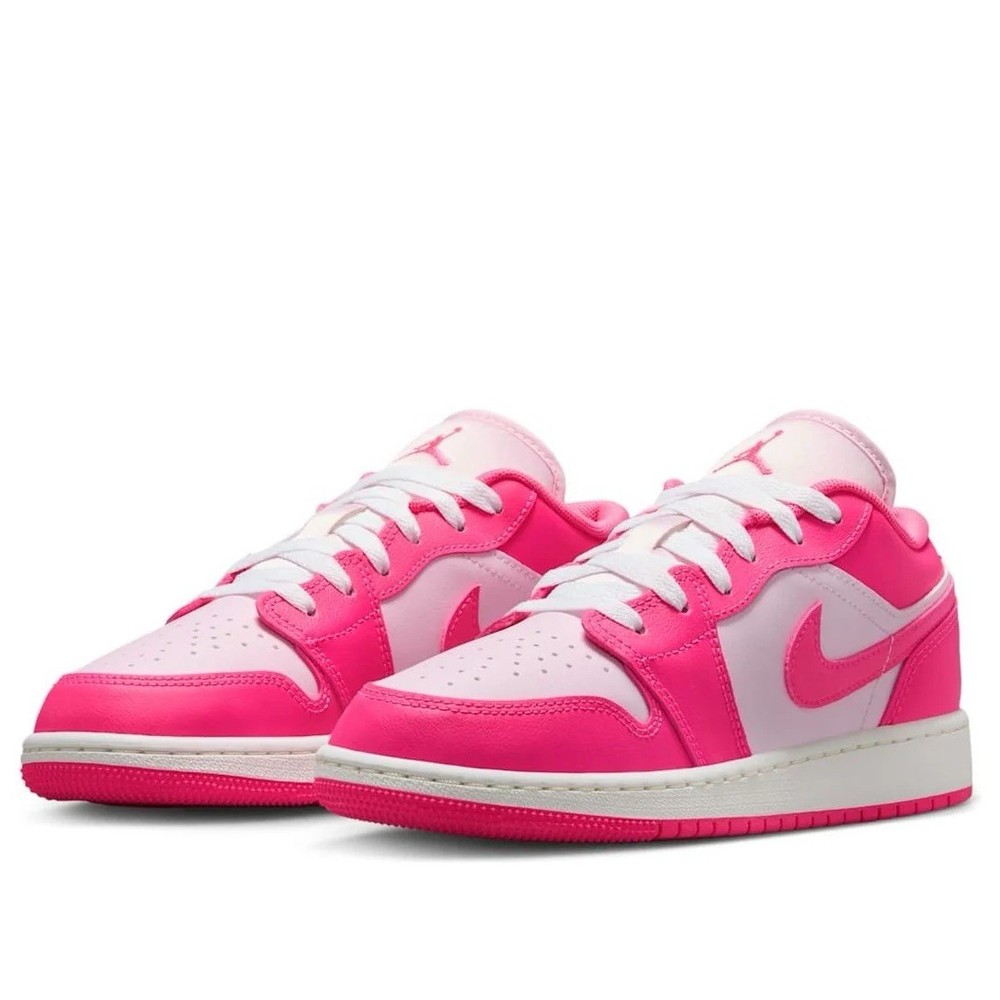 Nike Air Jordan 1 Low Valentines Day Pink White 553560-661 GS SIZE 6.0Y NEW