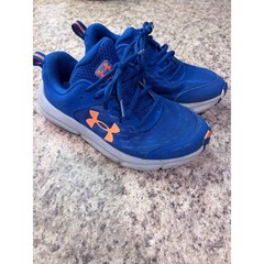 Under Armour Assert 10 Kids Running Shoes Blue Orange 3026182-401 Size 4Y