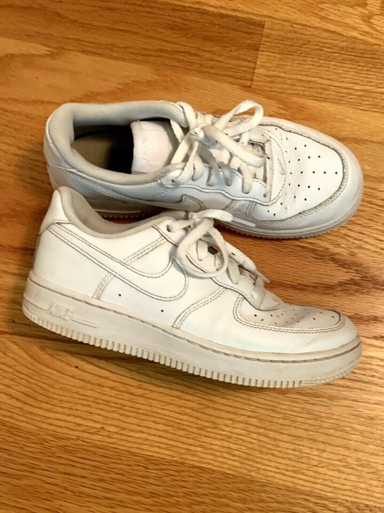 nike air force 1 gs low top leather size 2Y white 314193-117 youth 2 ❤️cb15m3