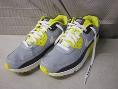 Nike Youth Air Max 90 LTR Wolf Gray Anthracite Yellow Kid’s 6.5Y – Display Model