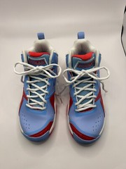 Moolah Kids Press Break high top kicks white, blue, red Y 5.5