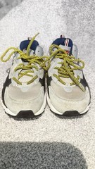 FILA Ray Tracer Big Kids Athletic Sneakers Size 7 37.5 Chunky Blue Grey Black