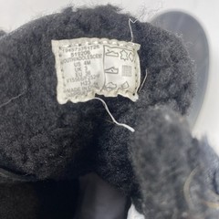 Lands End Winter Duck Boots NWT Youth Size 3 Rubber Black Suede Sherpa Lined