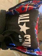 Converse Kids SIZE 6 All Star High Street 658063F Black White Red Blue SEQUOIA