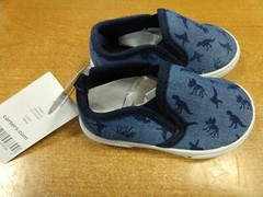 Carter’s Kids Damon9 Slip-On Sneaker w/Dinosaur’s, Toddler Size 4 (3D-1661)