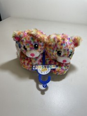Kids Kitten Multicolored Kitty NEW Build A Bear Character Slippers NWT S 10 11