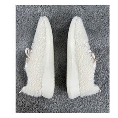 Allbirds Smallbirds Wool Runner Fluff Kids Y1 Natural White Sherpa Sneakers