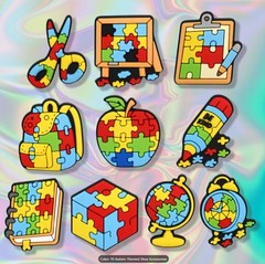 New Autism Awareness Shoe Charms for Crocs~ 10 Pc