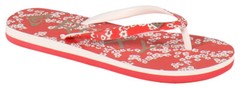 Roxy Girl’s Pebbles Sandal – Red / White Flowers – New