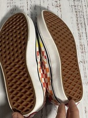 Vans Slip-On Rainbow Checkered Skateboard Shoes Multicolor Size 2