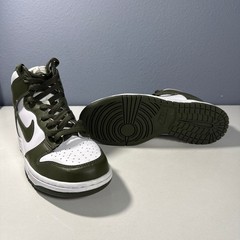 Nike Dunk High Cargo Khaki White Kids Sneakers 7Y DB2179-105 Olive Green Shoes