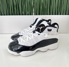 Nike Air Jordan 6 Rings NBY Black Shoes CW6994-100 Size 6Y/ Womens Size 7.5