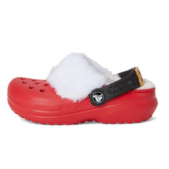 Crocs Little Kids Santa Classic Clogs Size C 8 Festive Red White Black NWT