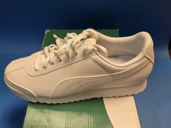 PUMA Roma Basic Jr Unisex Kids Sneakers White US 5C Synthetic Lace Up