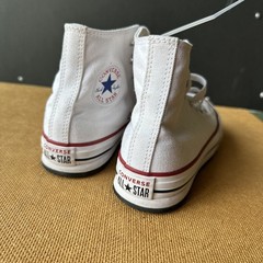 Converse Platform Chuck Taylor All Star High Top Lift Youth Sz 3 White Red Blue
