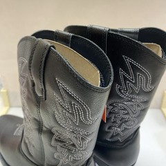 Deer Stags Ranch Cowboy Boots Black Size 4M Black TMHT
