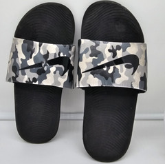 Nike Kawa Slide 6 Unisex Black/White Sporty Slip On Sandals