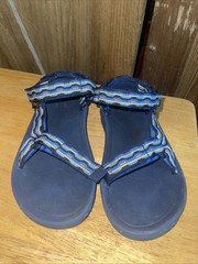 TEVA 1019390C Hurricane XLT 2 Sport Hiking Sandals – Kishi Dark Blue – Kids 3