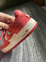 Nike Air Force 1 Valentines Day Red White FZ3552-612 Youth Size 3Y Pre Owned
