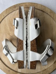 Kid’s Birkenstock Rio White Leather Sandals – US Size 3/EU Size 34