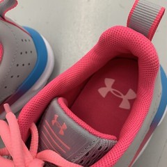 Under Armour Kids GS Assert 8 Gray Pink UA 3022100-100 Curry Run Shoes Size 5Y