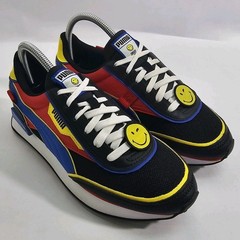 PUMA Smileyworld X Future Rider Lace Up Youth Boys 6.5C Black Sneakers Shoes
