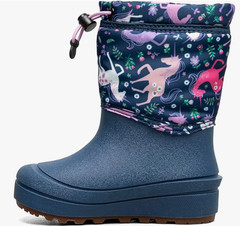Bogs Snow Shell Boots-Unicorn Meadow (Toddler/Little Big Kid), Indigo Multi 5 US