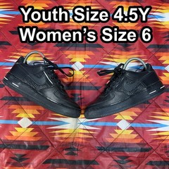 Nike Air Force 1 LV8 Low Mesh Pocket Black Shoes Youth 4.5Y Women’s 6 DH9596-001