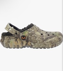 Crocs Camo Lined Clog Slip-On Shoes Pivoting Heel Strap Cushioned Comfort