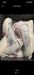 Movement Unisex Kids White Pink Gray Camouflage Basketball Mid Top Sneakers