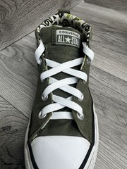 Converse Chuck Taylor All Star Mid Canvas Sneakers shoes Green Snake Kid Youth 3