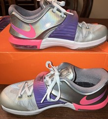 Nike KD VII AS (GS) Pure Platinum/Multicolor-BLK Size 5Y EUC With box